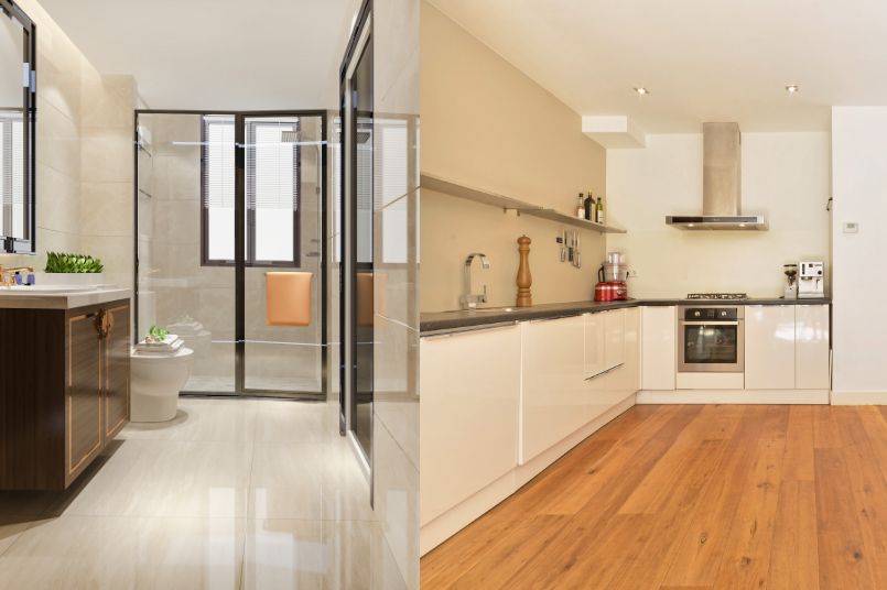 Find the Best Flooring for Kitchens & Bathrooms