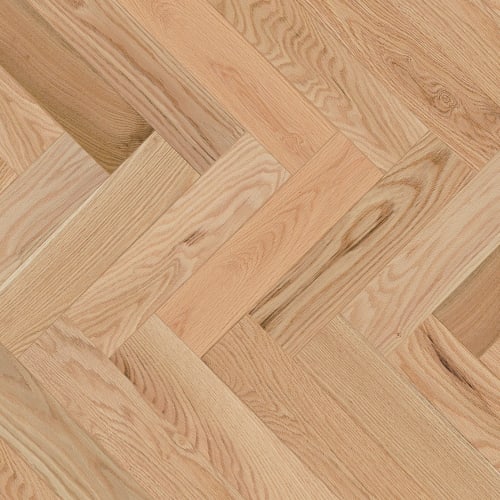 Red Oak - 5" Exclusive Brushed Herringbone