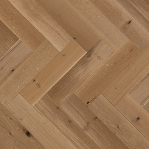 White Oak - 5" R&Q Character Brushed Herringbone