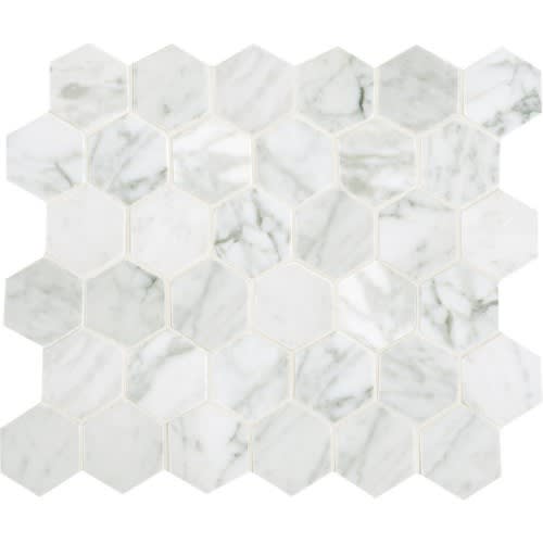Carrara White Hexagon 6X6