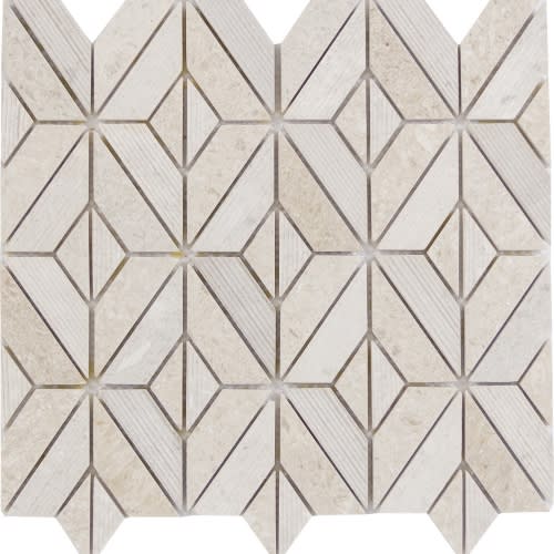 Ivory Rhombus Mosaic 12"X12"