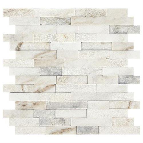 Lumen White Mosaic (Random Linear) - 12X12