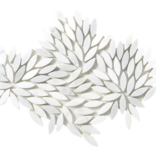 Winter Frost Leaf Mosaic - Mesh Mosaic