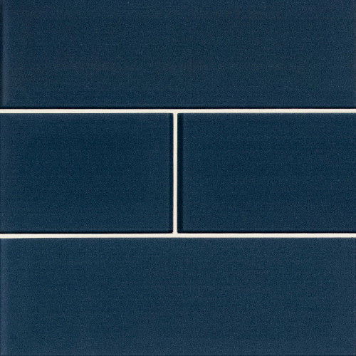 Midnight Glass Subway Tile 4X12