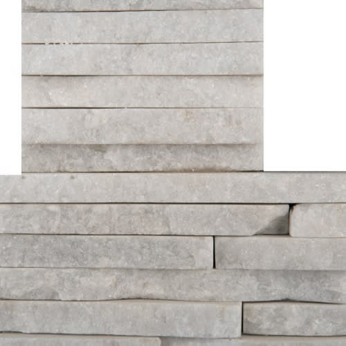 White Quartzite - Mini Stacked Mini Corner Set 6" X 24" X 1.25"