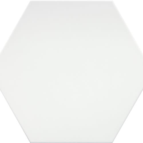 White Hex 11" X 13"