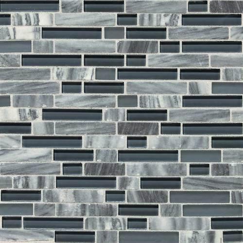 Glacier Gray Marble Random Mosaic Blend