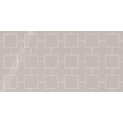 Soft Gray Square Lattice 12X24