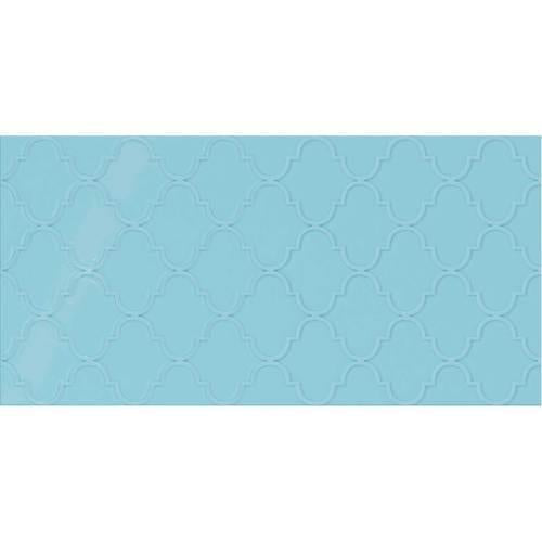 Crisp Blue Arabesque 12X24