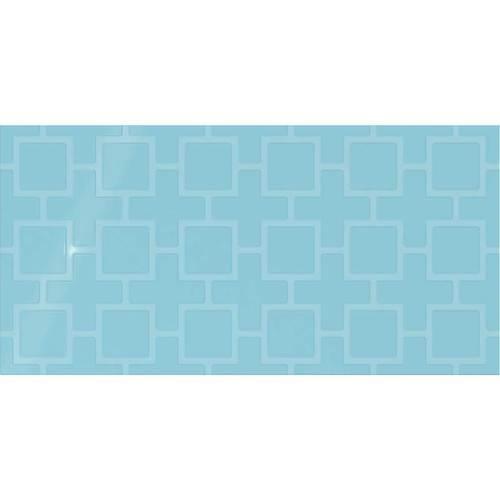 Crisp Blue Square Lattice 12X24