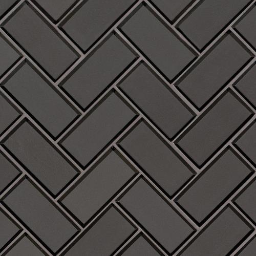 Gray Bevel Herringbone