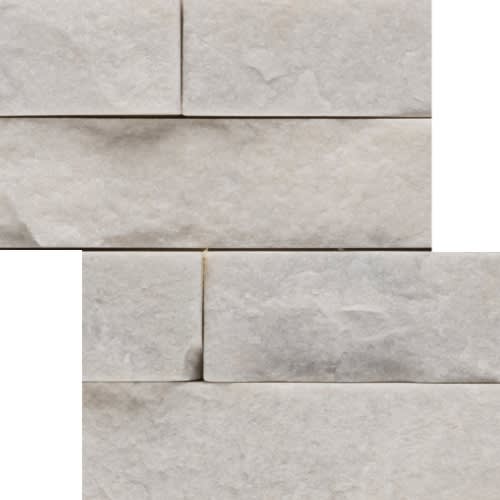 White Quartzite - Stacked Corner Set 6" X 24" X 1.25"