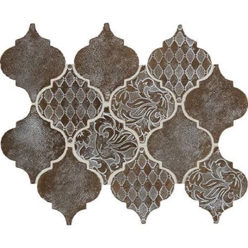 Whitewash Classic Bronze - Arabesque Mosaic