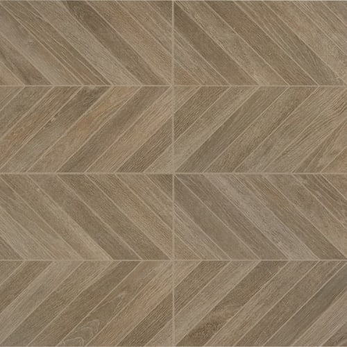 Brown Blend Rectangle Chevron