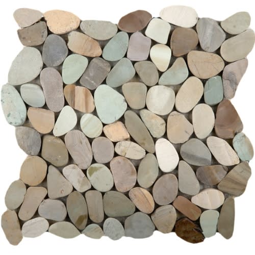 Pastel 12" X 12" Flat Pebbles