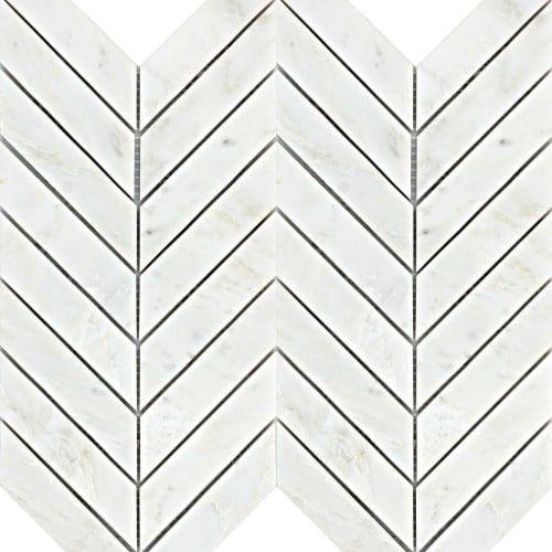Winter Frost Chevron Mosaic - Mesh Mosaic